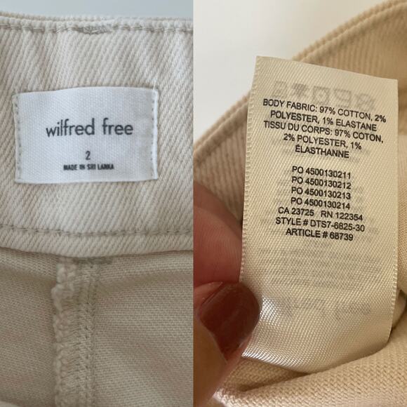 ARITZIA WILFRED FREE Modern High Waisted Twill Cargo Pants Size 2 - Picture 10 of 12